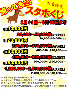 スタホくじ盆